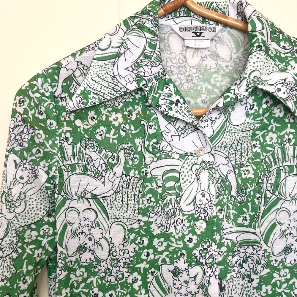 VTG I AM WOMAN Print Top